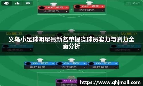 义乌小足球明星最新名单揭晓球员实力与潜力全面分析